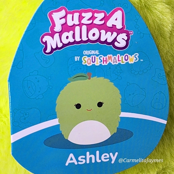 ASHLEY 🍏 12" Green Apple FuzzAMallow Original Squishmallow NWT Table Tennis - Picture 3 of 9